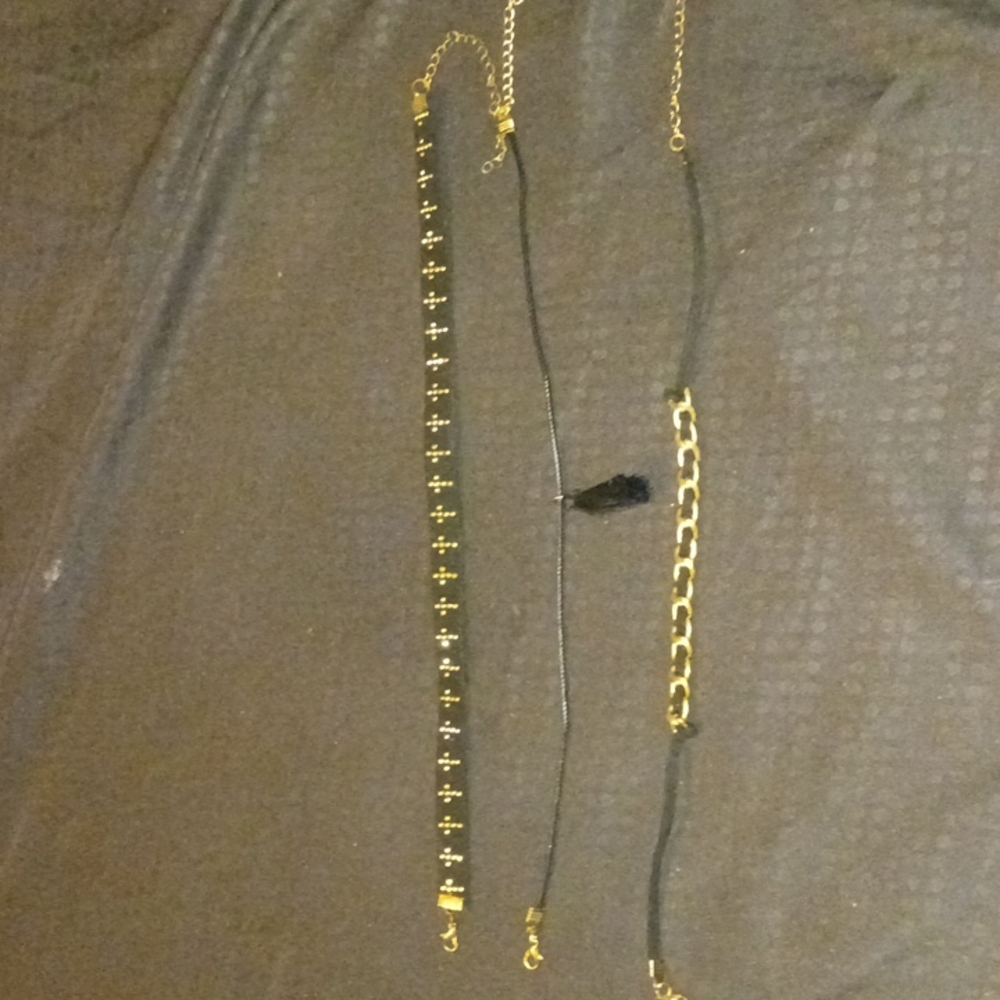 Black and Gold chokers
